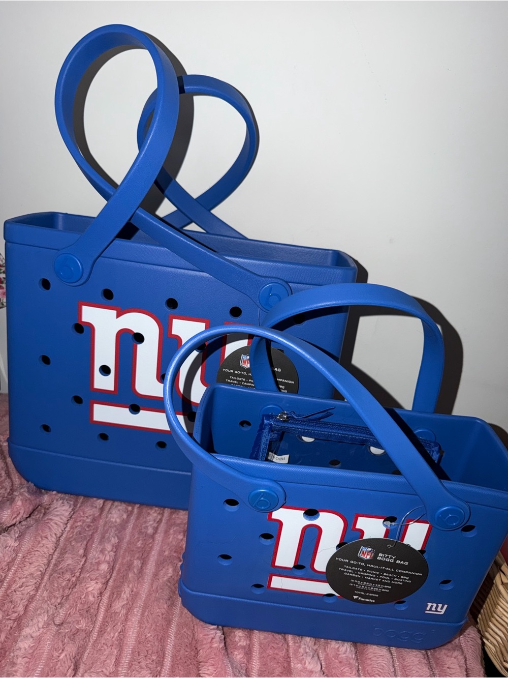 NY Giants Bogg Bag Set - baby and bitty